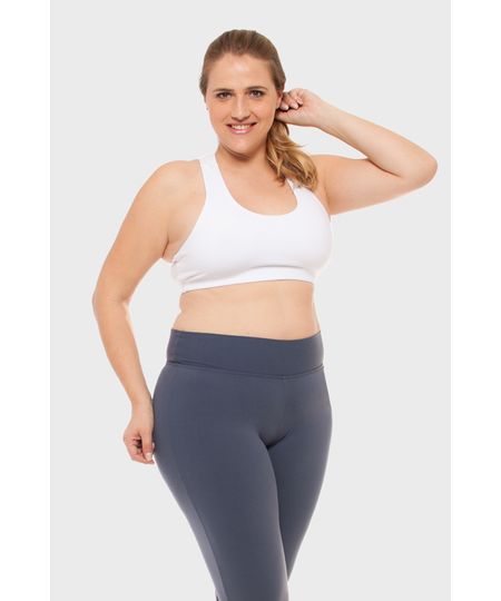 Top Liso Fitness Plus Size Menor preço em Top Liso Fitness Plus Size