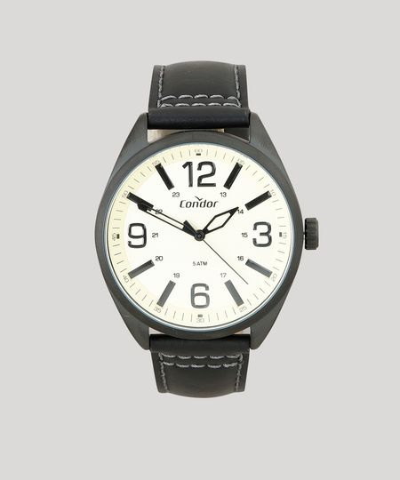 Relógio Analógico Condor Masculino - CO2035MPE2D Preto - Único Menor preço em Relógio Analógico Condor Masculino - CO2035MPE2D Preto - Único