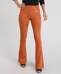 Calca-Feminina-Flare-em-Suede-Caramelo-9432922-Caramelo_1