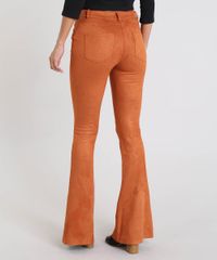 Calca-Feminina-Flare-em-Suede-Caramelo-9432922-Caramelo_2