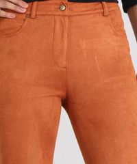 Calca-Feminina-Flare-em-Suede-Caramelo-9432922-Caramelo_4