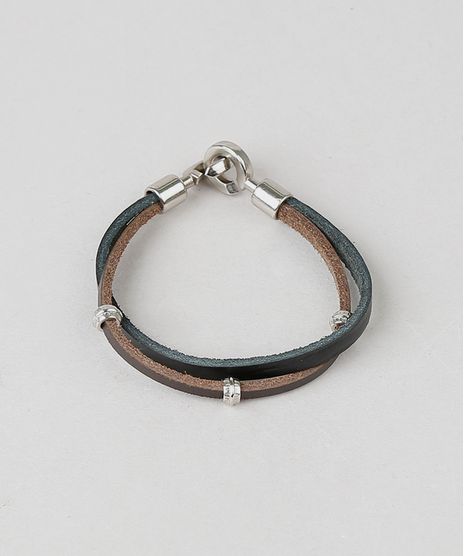 Pulseira-Masculina-Dupla-Marrom-9398704-Marrom_1