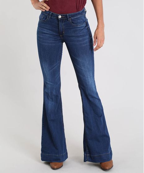 Calca-Jeans-Feminina-Super-Flare-Cintura-Alta-Azul-Medio-9537701-Azul_Medio_1