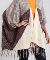 Kimono-Feminino-Estampado-Geometrico-em-Trico-com-Franjas-Manga-3-4-Bege-Claro-9377914-Bege_Claro_4 Kimono-Feminino-Estampado-Geometrico-em-Trico-com-Franjas-Manga-3-4-Bege-Claro-9377914-Bege_Claro_4