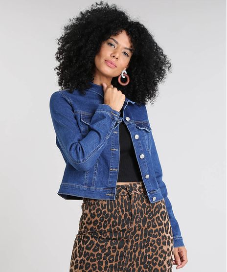 Jaqueta-Jeans-Feminina-Cropped-com-Bolsos-Azul-Escuro-9537697-Azul_Escuro_1
