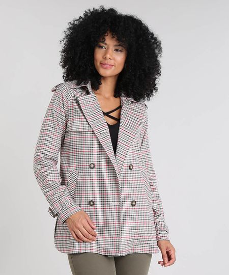 Casaco-Trench-Coat-Feminino-Estampado-Xadrez-com-Capuz-Cobre-9356338-Cobre_1