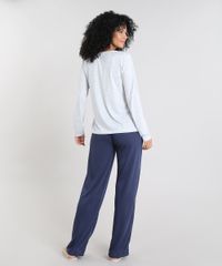 Pijama-Feminino-com-Estampa--Be-the-Reason--Manga-Longa-Cinza-Mescla-9514758-Cinza_Mescla_2