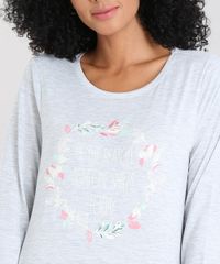 Pijama-Feminino-com-Estampa--Be-the-Reason--Manga-Longa-Cinza-Mescla-9514758-Cinza_Mescla_3