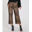 Calca-de-Sarja-Feminina-Pantacourt-Estampada-Animal-Print-Marrom-9539285-Marrom_1
