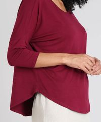 Blusa-Feminina-Ampla-Basica-Manga-Longa-Vinho-9509004-Vinho_4