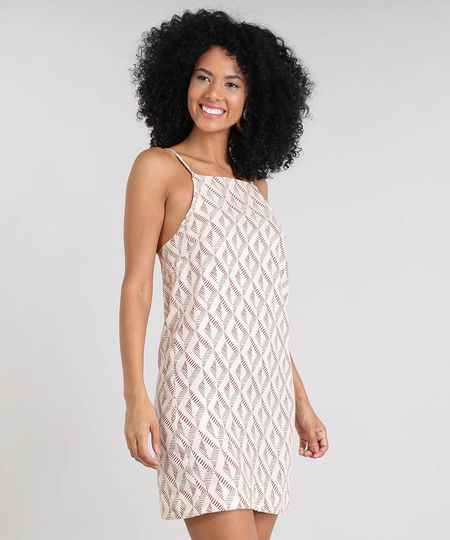 Vestido-Feminino-Curto-Halter-Neck-Estampado-Alca-Fina-Bege-9411279-Bege_1 Vestido-Feminino-Curto-Halter-Neck-Estampado-Alca-Fina-Bege-9411279-Bege_1