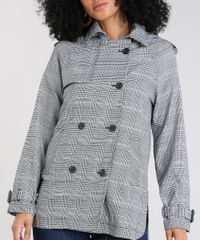 Casaco-Trench-Coat-Feminino-Estampado-Xadrez-com-Capuz-Preto-9356339-Preto_4