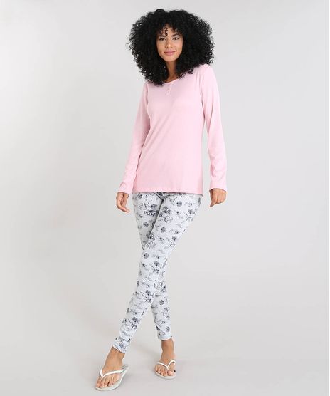 Pijama-Feminino-Estampado-Floral-Manga-Longa-Rosa-9508008-Rosa_1