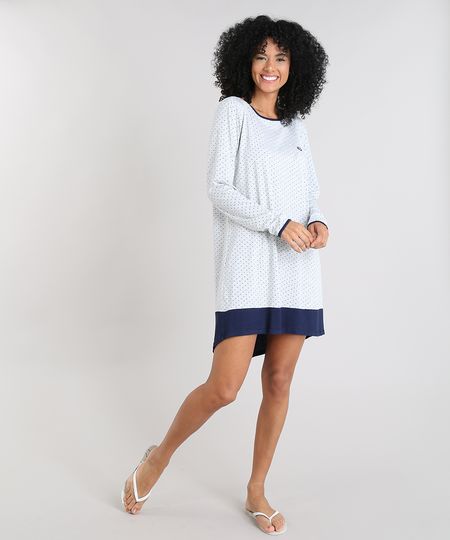 Camisola-Feminina-Estampada-de-Poa-Manga-Longa-Cinza-Mescla-Claro-9505373-Cinza_Mescla_Claro_1 Camisola-Feminina-Estampada-de-Poa-Manga-Longa-Cinza-Mescla-Claro-9505373-Cinza_Mescla_Claro_1