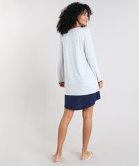 Camisola-Feminina-Estampada-de-Poa-Manga-Longa-Cinza-Mescla-Claro-9505373-Cinza_Mescla_Claro_2