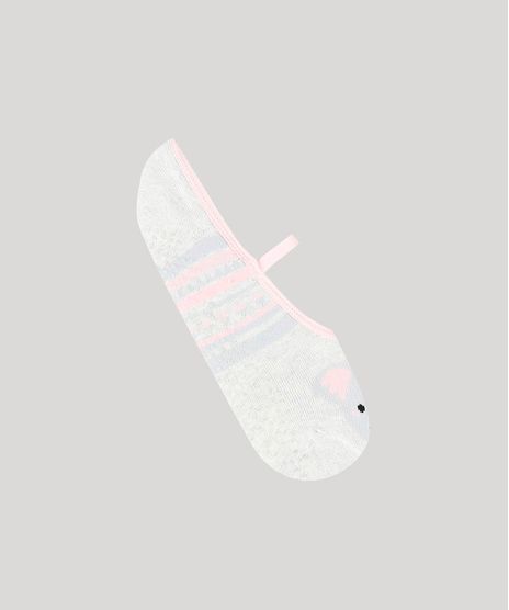 Meia-Feminina-Sapatilha-Coala-Cinza-Mescla-Claro-9503660-Cinza_Mescla_Claro_1