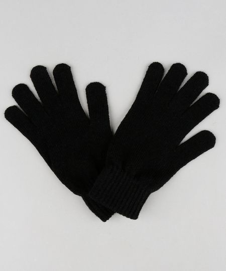 Luva-Masculina-Basica-em-Trico-Preta-8184755-Preto_1