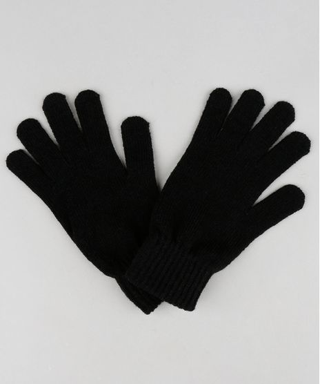 Luva-Masculina-Basica-em-Trico-Preta-8184755-Preto_1