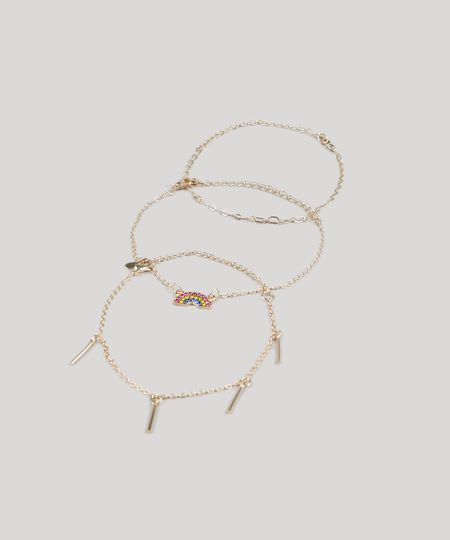 Kit-de-3-Pulseiras-Femininas-Arco-Iris-Dourado-9436001-Dourado_1 Kit-de-3-Pulseiras-Femininas-Arco-Iris-Dourado-9436001-Dourado_1