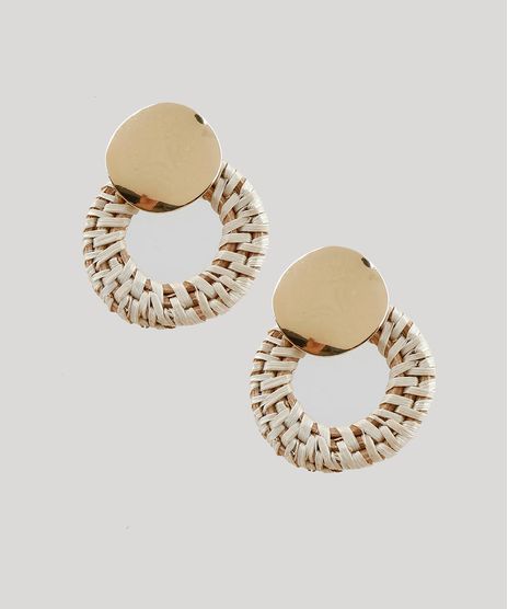 Brinco-Feminino-com-Argola-e-Palha-Dourado-9428272-Dourado_1