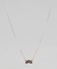 Colar-Feminino-com-Pingente-de-Arco-Iris-Dourado-9435987-Dourado_1
