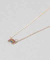 Colar-Feminino-com-Pingente-de-Arco-Iris-Dourado-9435987-Dourado_3
