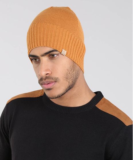 Gorro-Masculino-Basico-em-Trico-Caramelo-8903284-Caramelo_1