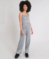 Calca-Feminina-Pantalona-Estampada-Xadrez-com-Argola-Cinza-Mescla-9520908-Cinza_Mescla_3