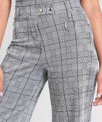 Calca-Feminina-Pantalona-Estampada-Xadrez-com-Argola-Cinza-Mescla-9520908-Cinza_Mescla_4