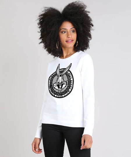 Blusao-Feminino-Pernalonga-em-Moletom-Decote-Redondo--Branco-9519909-Branco_1 Blusao-Feminino-Pernalonga-em-Moletom-Decote-Redondo--Branco-9519909-Branco_1