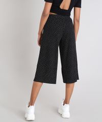 Calca-Pantacourt-Feminina-Estampada-de-Poa-Preta-9519098-Preto_2
