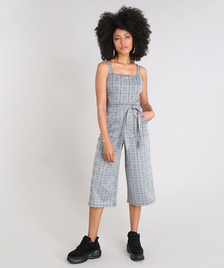 Macacao-Feminino-Pantacourt-Estampado-Xadrez-com-Vazado-Alca-Larga-Cinza-Mescla-9520911-Cinza_Mescla_1 Macacao-Feminino-Pantacourt-Estampado-Xadrez-com-Vazado-Alca-Larga-Cinza-Mescla-9520911-Cinza_Mescla_1