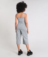 Macacao-Feminino-Pantacourt-Estampado-Xadrez-com-Vazado-Alca-Larga-Cinza-Mescla-9520911-Cinza_Mescla_2