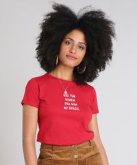 Blusa-Feminina--Nao-tem-Homem-pra-Mim-no-Brasil--Manga-Curta-Decote-Redondo-Vermelha-9519135-Vermelho_1