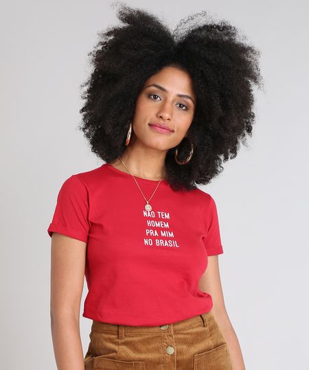 Blusa-Feminina--Nao-tem-Homem-pra-Mim-no-Brasil--Manga-Curta-Decote-Redondo-Vermelha-9519135-Vermelho_1 Blusa-Feminina--Nao-tem-Homem-pra-Mim-no-Brasil--Manga-Curta-Decote-Redondo-Vermelha-9519135-Vermelho_1