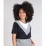 Blusa-Feminina-com-Recorte-Estampado-Xadrez-Manga-Curta-Decote-Redondo-Preta-9523976-Preto_1