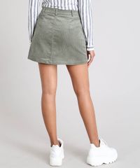 Saia-Feminina-Curta-em-Veludo-Cotele-com-Bolsos-Verde-Militar-9371777-Verde_Militar_2