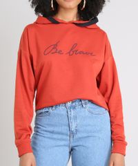 Blusao-Feminino--Be-Brave--em-Moletom-com-Capuz-Cobre-9508442-Cobre_4