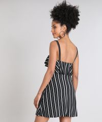Vestido-Feminino-Curto-Listrado-com-Babado-Alca-Media-Preto-9482576-Preto_2