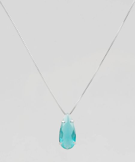 Colar-Feminino-com-Pingente-Gota-com-Pedra-Verde-Agua-9437667-Verde_Agua_1