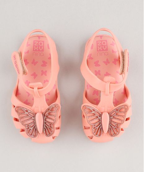 Sandalia-Infantil-Zaxy-Nina-com-Borboleta-Coral-9470431-Coral_1