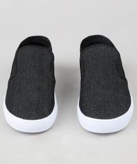 Tenis-Masculino-Slip-On-em-Jeans-Preto-8970222-Preto_4
