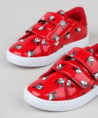 Tenis-Infantil-Minnie-Estampado-com-Velcro-em-Verniz-Vermelho-9472467-Vermelho_5