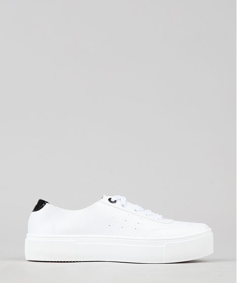 tenis moleca branco flatform
