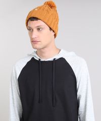 Gorro-Masculino-em-Trico-com-Pompom-Caramelo-8903294-Caramelo_2