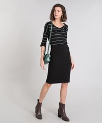 Blusa-Feminina-Listrada-Manga-3-4-com-Barra-Dobrada-Preta-9170899-Preto_3 Blusa-Feminina-Listrada-Manga-3-4-com-Barra-Dobrada-Preta-9170899-Preto_3