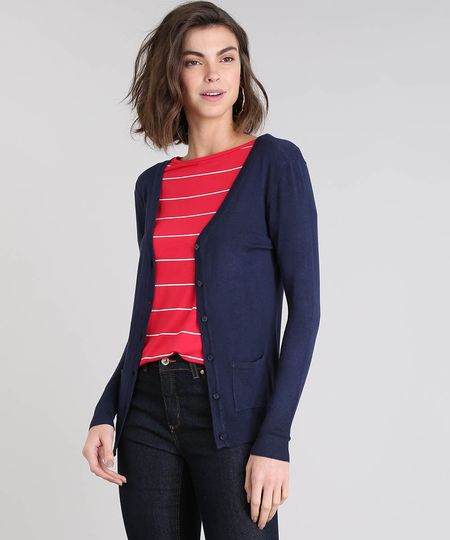 Cardigan-Feminino-em-Trico-com-Bolsos-Azul-Marinho-8186176-Azul_Marinho_1