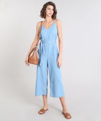 Macacao-Jeans-Feminino-Pantacourt-com-Faixa-para-Amarrar-Alca-Fina-Azul-Claro-9539069-Azul_Claro_3