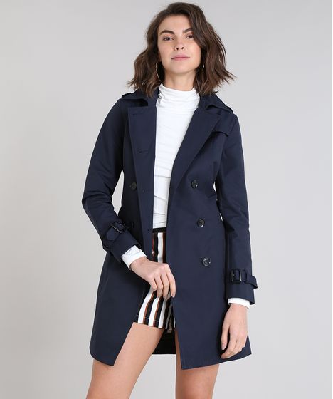 casaco feminino azul