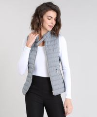 Colete-Feminino-Puffer-Estampado-Xadrez-com-Fivela-Preto-9358279-Preto_1